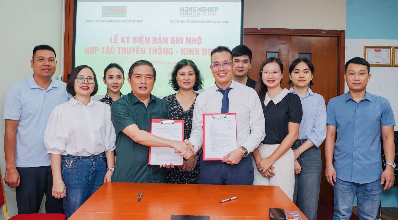 Hợp tác giữa Sumagrow Biotech Việt Nam và Tạp chí Hữu cơ Việt Nam